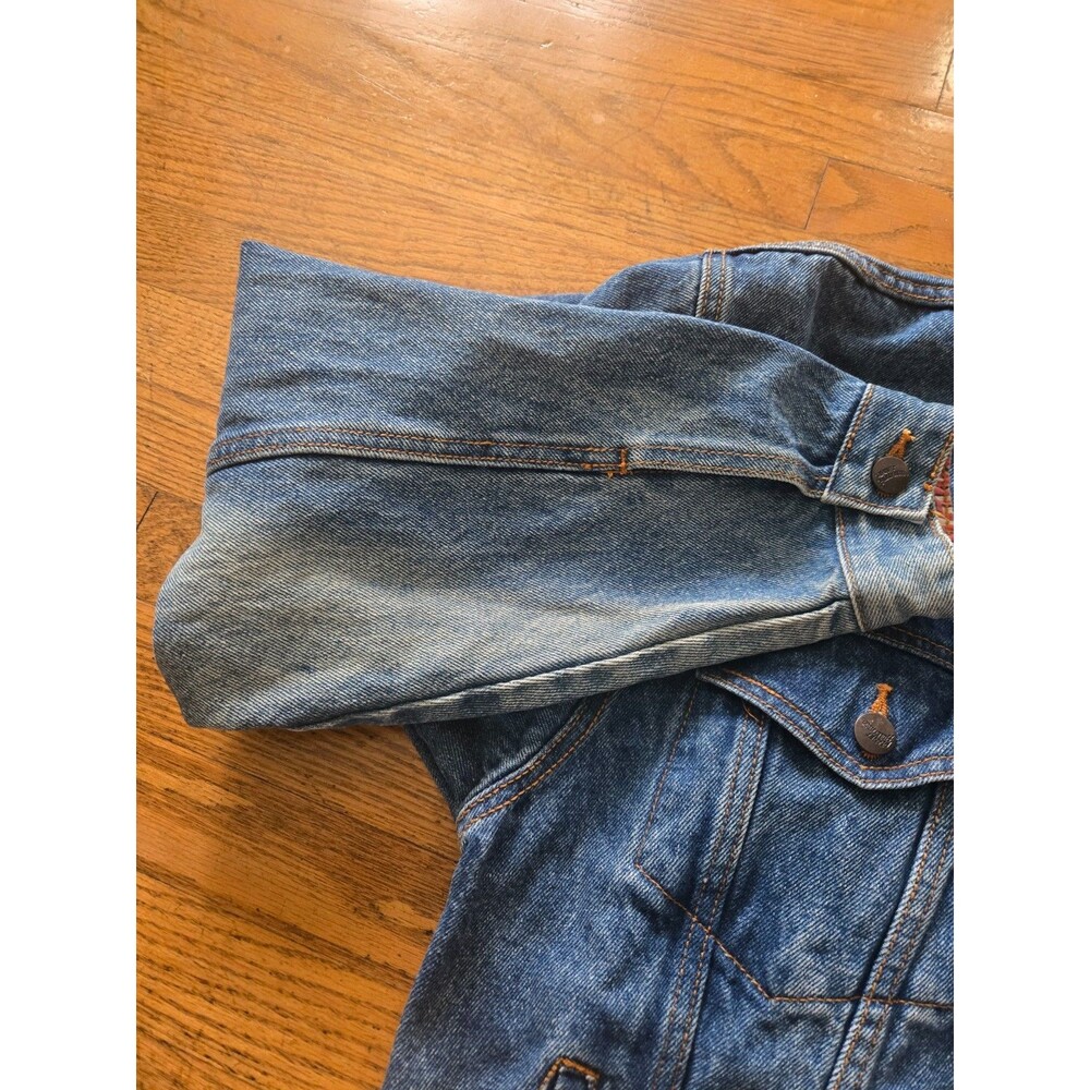 Vtg Planet Hollywood Embroidered Denim Trucker Jacket Size Large *Read* - Picture 8 of 9